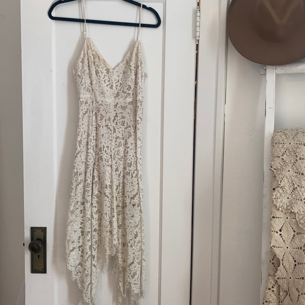 LULUS White Lace Dress